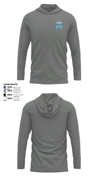 Long Sleeve hooded sunshirt, Soda City FC, Men's Soccer, Teamtime, Team time, sublimation, custom sports apparel, team uniforms, spirit wear, spiritwear, sports uniforms, custom shirts, team store, custom team store, fundraiser sports, apparel fundraiser