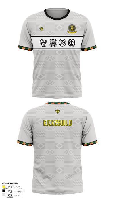 Kick 2 Build Soccer Club 89318431 SS Old School Cotton Feel Shirt Training Shirt / Supporter Jersey- 1