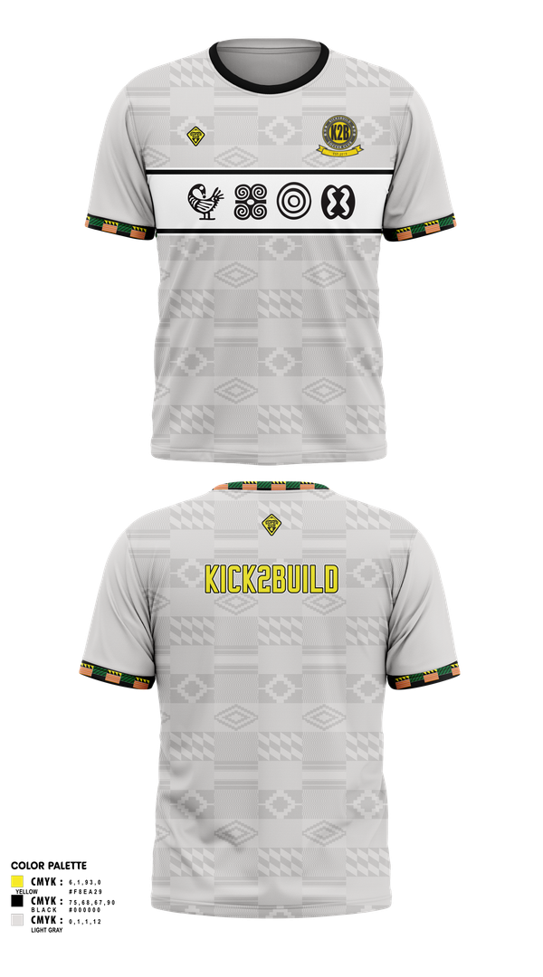 Old School Cotton Feel Shirt, Kick 2 Build Soccer Club, Men's Soccer, Teamtime, Team time, sublimation, custom sports apparel, team uniforms, spirit wear, spiritwear, sports uniforms, custom shirts, team store, custom team store, fundraiser sports, apparel fundraiser