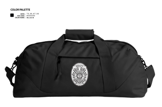 Duffle Bag, Jefferson County Sheriff's Office K-9 Unit, Police, Teamtime, Team time, sublimation, custom sports apparel, team uniforms, spirit wear, spiritwear, sports uniforms, custom shirts, team store, custom team store, fundraiser sports, apparel fundraiser