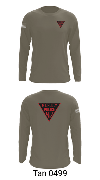 Long Sleeve Performance Shirt, Mount Holly Police, Police, Teamtime, Team time, sublimation, custom sports apparel, team uniforms, spirit wear, spiritwear, sports uniforms, custom shirts, team store, custom team store, fundraiser sports, apparel fundraiser