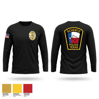 Long Sleeve Performance Shirt, Schertz, Police, Teamtime, Team time, sublimation, custom sports apparel, team uniforms, spirit wear, spiritwear, sports uniforms, custom shirts, team store, custom team store, fundraiser sports, apparel fundraiser