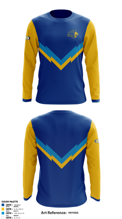 Gahanna Lincoln High School Wrestling 33636344 Long Sleeve Performance Shirt 1