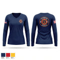 Olympian Springs Fire and Rescue Women's Long Sleeve V-neck Shirt - 1