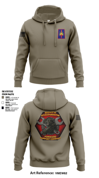 Hoodie, 204thFSC, National Guard, Teamtime, Team time, sublimation, custom sports apparel, team uniforms, spirit wear, spiritwear, sports uniforms, custom shirts, team store, custom team store, fundraiser sports, apparel fundraiser
