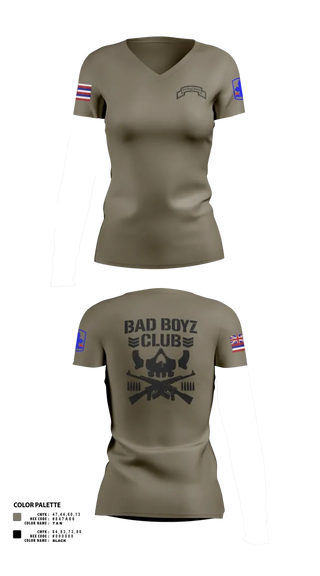 Womens Short Sleeve Vneck Shirt, Bullet Club Bad Boyz, Men's BasketballArmy, Teamtime, Team time, sublimation, custom sports apparel, team uniforms, spirit wear, spiritwear, sports uniforms, custom shirts, team store, custom team store, fundraiser sports, apparel fundraiser