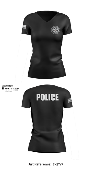 Womens Short Sleeve Vneck Shirt, South Central Ohio Major Crimes Unit, Police, Teamtime, Team time, sublimation, custom sports apparel, team uniforms, spirit wear, spiritwear, sports uniforms, custom shirts, team store, custom team store, fundraiser sports, apparel fundraiser