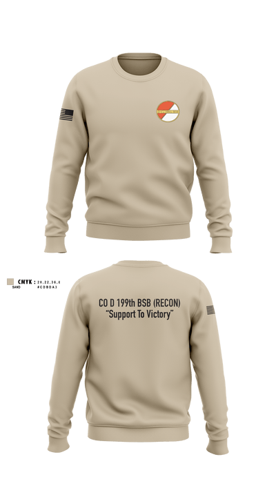 Co D 199TH BSB RECON 1334677 Crew Neck Sweatshirt - 7