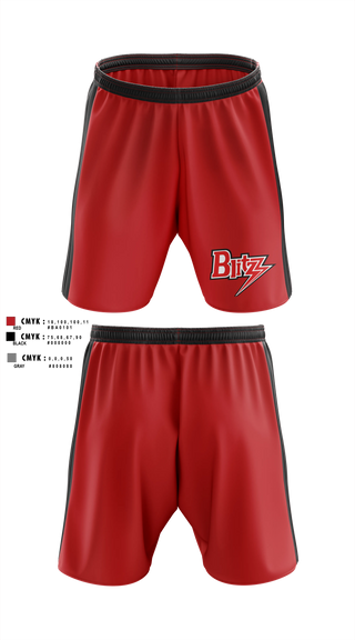 Athletic Shorts With Pockets, Chicago Blitz Youth Football and Cheer, , Teamtime, Team time, sublimation, custom sports apparel, team uniforms, spirit wear, spiritwear, sports uniforms, custom shirts, team store, custom team store, fundraiser sports, apparel fundraiser