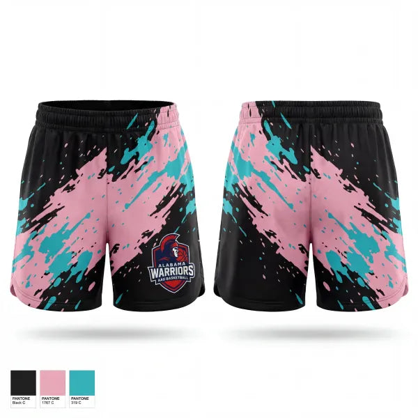 Womens Shorts, Alabama Warriors, Men's Basketball, Teamtime, Team time, sublimation, custom sports apparel, team uniforms, spirit wear, spiritwear, sports uniforms, custom shirts, team store, custom team store, fundraiser sports, apparel fundraiser