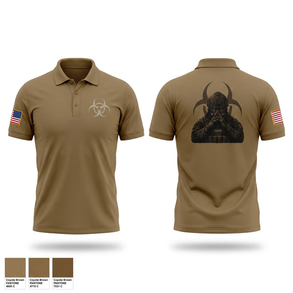 Short Sleeve Performance Polo, 138th Chem Co, Army, Teamtime, Team time, sublimation, custom sports apparel, team uniforms, spirit wear, spiritwear, sports uniforms, custom shirts, team store, custom team store, fundraiser sports, apparel fundraiser