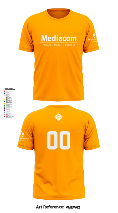 IWV Youth Softball 66650768 Short Sleeve Performance Shirt - 50