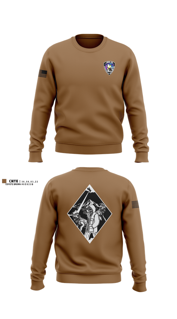 Crew Neck Sweatshirt, 673d SFS Kennels, Air Force, Teamtime, Team time, sublimation, custom sports apparel, team uniforms, spirit wear, spiritwear, sports uniforms, custom shirts, team store, custom team store, fundraiser sports, apparel fundraiser