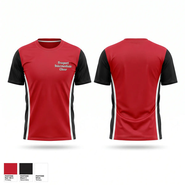 Football Jersey, Freeport Intermediate Cheer, Cheer, Teamtime, Team time, sublimation, custom sports apparel, team uniforms, spirit wear, spiritwear, sports uniforms, custom shirts, team store, custom team store, fundraiser sports, apparel fundraiser