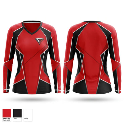 Team Silk Women's Long Sleeve V-neck Shirt - 1