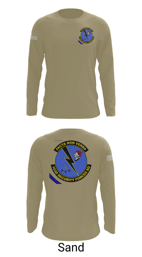 Long Sleeve Performance Shirt, 103d SECURITY FORCES SQUADRON, , Teamtime, Team time, sublimation, custom sports apparel, team uniforms, spirit wear, spiritwear, sports uniforms, custom shirts, team store, custom team store, fundraiser sports, apparel fundraiser