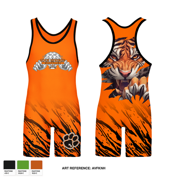 Wrestling Singlet, Rock Springs Tigers, Wrestling, Teamtime, Team time, sublimation, custom sports apparel, team uniforms, spirit wear, spiritwear, sports uniforms, custom shirts, team store, custom team store, fundraiser sports, apparel fundraiser