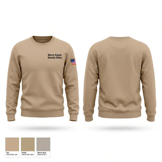 Crew Neck Sweatshirt, Morris County Sheriffs Office, Police, Teamtime, Team time, sublimation, custom sports apparel, team uniforms, spirit wear, spiritwear, sports uniforms, custom shirts, team store, custom team store, fundraiser sports, apparel fundraiser