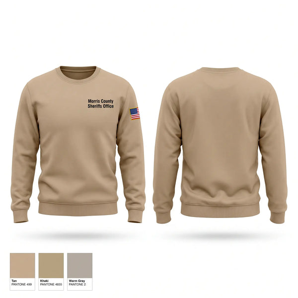 Crew Neck Sweatshirt, Morris County Sheriffs Office, Police, Teamtime, Team time, sublimation, custom sports apparel, team uniforms, spirit wear, spiritwear, sports uniforms, custom shirts, team store, custom team store, fundraiser sports, apparel fundraiser