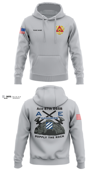 Hoodie, Aco 87th DSSB, Army, Teamtime, Team time, sublimation, custom sports apparel, team uniforms, spirit wear, spiritwear, sports uniforms, custom shirts, team store, custom team store, fundraiser sports, apparel fundraiser