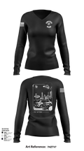 Columbus Division of Police- 8C Company 60108409 Women's Long Sleeve V-neck Shirt - 101