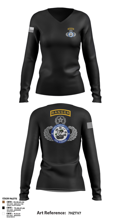 Cobra Company 90445459 Women's Long Sleeve V-neck Shirt - 3