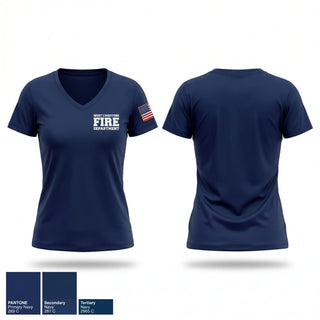 Womens Short Sleeve Vneck Shirt, West Limestone Fire Department, Fire Department, Teamtime, Team time, sublimation, custom sports apparel, team uniforms, spirit wear, spiritwear, sports uniforms, custom shirts, team store, custom team store, fundraiser sports, apparel fundraiser