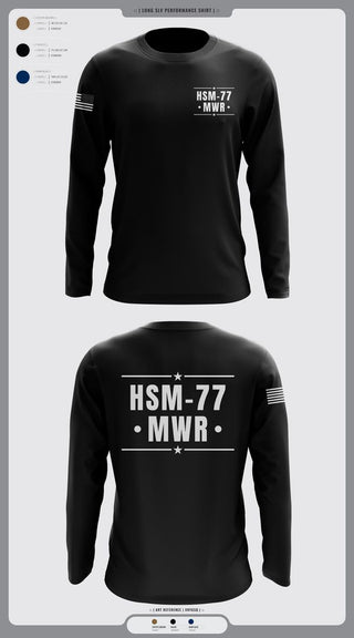Long Sleeve Performance Shirt, HSM-77 MWR, , Teamtime, Team time, sublimation, custom sports apparel, team uniforms, spirit wear, spiritwear, sports uniforms, custom shirts, team store, custom team store, fundraiser sports, apparel fundraiser