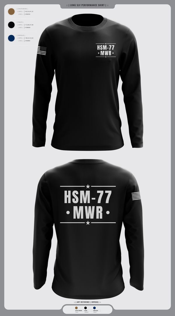 Long Sleeve Performance Shirt, HSM-77 MWR, , Teamtime, Team time, sublimation, custom sports apparel, team uniforms, spirit wear, spiritwear, sports uniforms, custom shirts, team store, custom team store, fundraiser sports, apparel fundraiser
