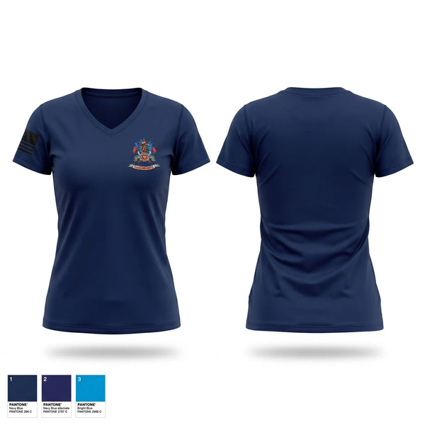 Womens Short Sleeve Vneck Shirt, Elbert Fire Protection District Colorado, Fire Department, Teamtime, Team time, sublimation, custom sports apparel, team uniforms, spirit wear, spiritwear, sports uniforms, custom shirts, team store, custom team store, fundraiser sports, apparel fundraiser
