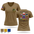 23D Military Police Company Deployment 2026 Women's Short Sleeve V-neck Shirt - 1