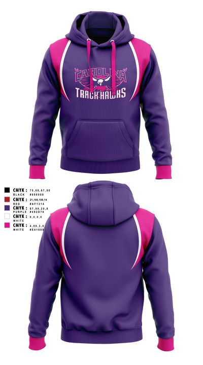 Carolina Track Hawks Hoodie - 3