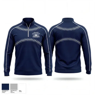 Quarter Zip Jacket, Oldenburg Academy Baseball, Baseball, Teamtime, Team time, sublimation, custom sports apparel, team uniforms, spirit wear, spiritwear, sports uniforms, custom shirts, team store, custom team store, fundraiser sports, apparel fundraiser