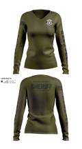 Uintah County Sheriffs Office Women's Long Sleeve V-neck Shirt - 51