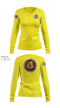 9th Engineer Support Battalion 95542880 Women's Long Sleeve V-neck Shirt - 23