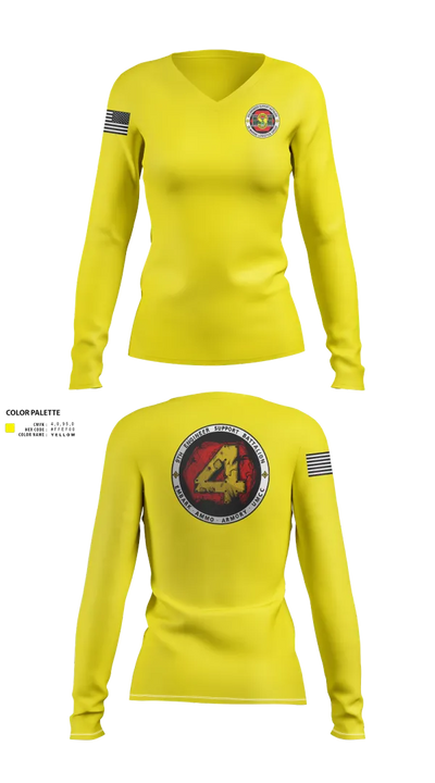 9th Engineer Support Battalion 95542880 Women's Long Sleeve V-neck Shirt - 23