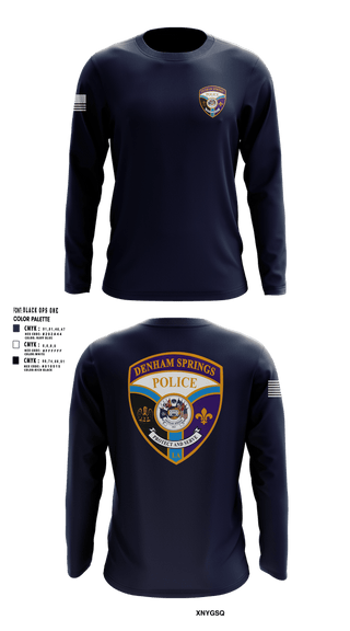 Long Sleeve Performance Shirt, Denham springs police department, Police, Teamtime, Team time, sublimation, custom sports apparel, team uniforms, spirit wear, spiritwear, sports uniforms, custom shirts, team store, custom team store, fundraiser sports, apparel fundraiser