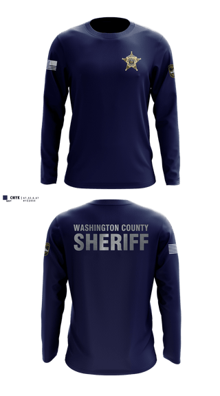 Long Sleeve Performance Shirt, Washington County Sheriff's Department, Police, Teamtime, Team time, sublimation, custom sports apparel, team uniforms, spirit wear, spiritwear, sports uniforms, custom shirts, team store, custom team store, fundraiser sports, apparel fundraiser
