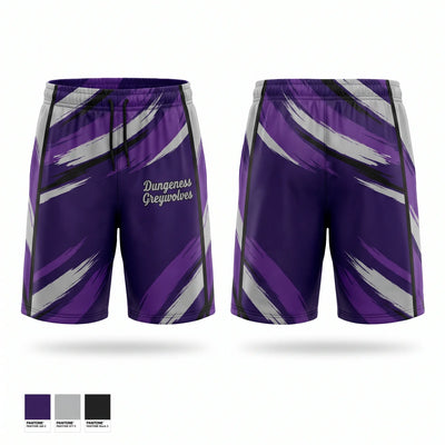 Dungeness Greywolves Athletic Shorts With Pockets - 1