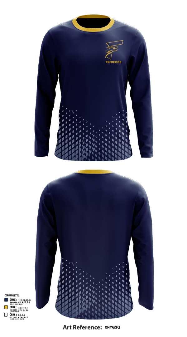 Long Sleeve Performance Shirt, Frederick, Men's Basketball, Teamtime, Team time, sublimation, custom sports apparel, team uniforms, spirit wear, spiritwear, sports uniforms, custom shirts, team store, custom team store, fundraiser sports, apparel fundraiser