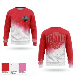 Crew Neck Sweatshirt, NextUp Royalty, Women's Basketball, Teamtime, Team time, sublimation, custom sports apparel, team uniforms, spirit wear, spiritwear, sports uniforms, custom shirts, team store, custom team store, fundraiser sports, apparel fundraiser