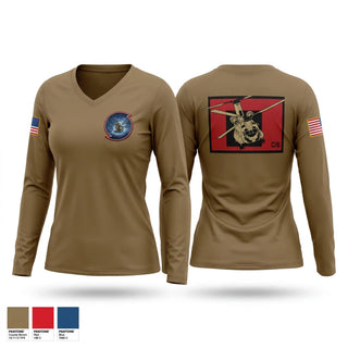 Womens Long Sleeve Vneck Shirt, Hurricanes, Army, Teamtime, Team time, sublimation, custom sports apparel, team uniforms, spirit wear, spiritwear, sports uniforms, custom shirts, team store, custom team store, fundraiser sports, apparel fundraiser