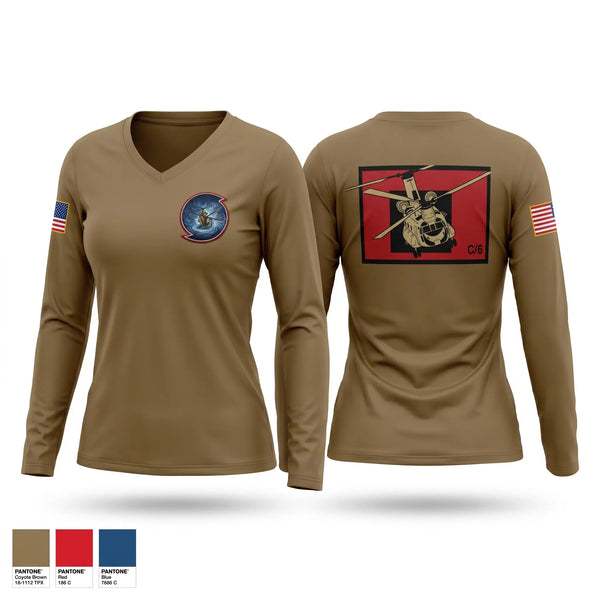 Womens Long Sleeve Vneck Shirt, Hurricanes, Army, Teamtime, Team time, sublimation, custom sports apparel, team uniforms, spirit wear, spiritwear, sports uniforms, custom shirts, team store, custom team store, fundraiser sports, apparel fundraiser