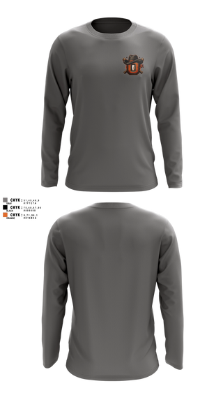 Long Sleeve Performance Shirt, Oxford Outlaws, Baseball, Teamtime, Team time, sublimation, custom sports apparel, team uniforms, spirit wear, spiritwear, sports uniforms, custom shirts, team store, custom team store, fundraiser sports, apparel fundraiser