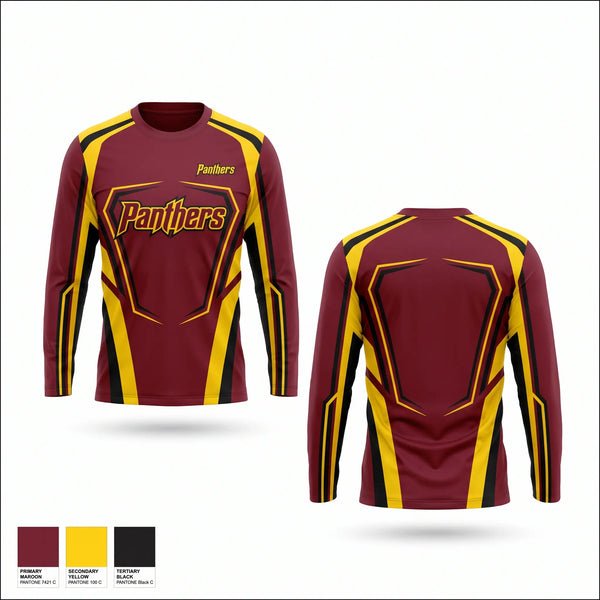 Long Sleeve Performance Shirt, Panthers, Women's Basketball, Teamtime, Team time, sublimation, custom sports apparel, team uniforms, spirit wear, spiritwear, sports uniforms, custom shirts, team store, custom team store, fundraiser sports, apparel fundraiser