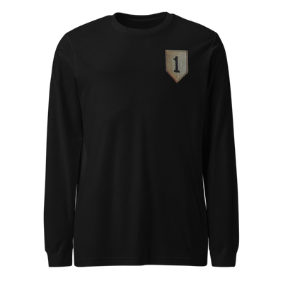 1st infantry division 88621490 Unisex Long Sleeve Tee | Bella + Canvas 3501