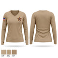 Davison County Women's Long Sleeve V-neck Shirt - 1