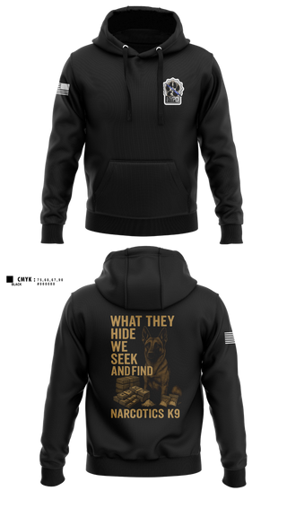 Hoodie, Narcotics K9, , Teamtime, Team time, sublimation, custom sports apparel, team uniforms, spirit wear, spiritwear, sports uniforms, custom shirts, team store, custom team store, fundraiser sports, apparel fundraiser