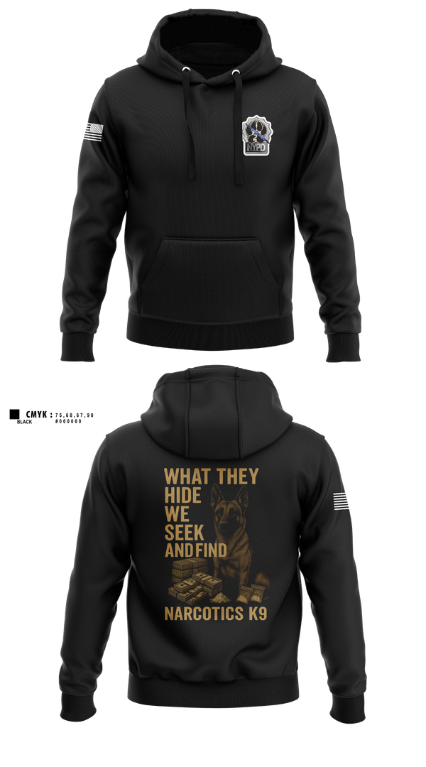 Hoodie, Narcotics K9, , Teamtime, Team time, sublimation, custom sports apparel, team uniforms, spirit wear, spiritwear, sports uniforms, custom shirts, team store, custom team store, fundraiser sports, apparel fundraiser