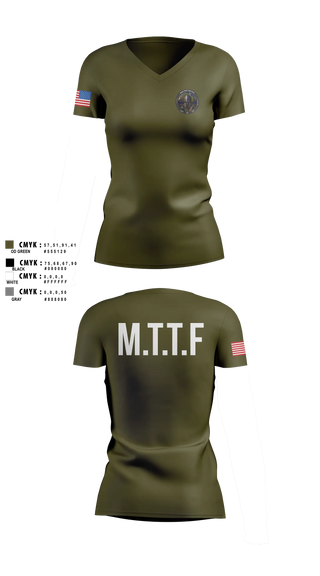 Womens Short Sleeve Vneck Shirt, Major Theft Task Force, Police, Teamtime, Team time, sublimation, custom sports apparel, team uniforms, spirit wear, spiritwear, sports uniforms, custom shirts, team store, custom team store, fundraiser sports, apparel fundraiser